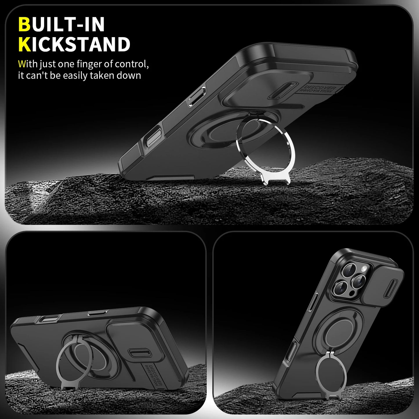 Luxury Magsafe Magnetic Wireless Charging Armor Case for iPhone