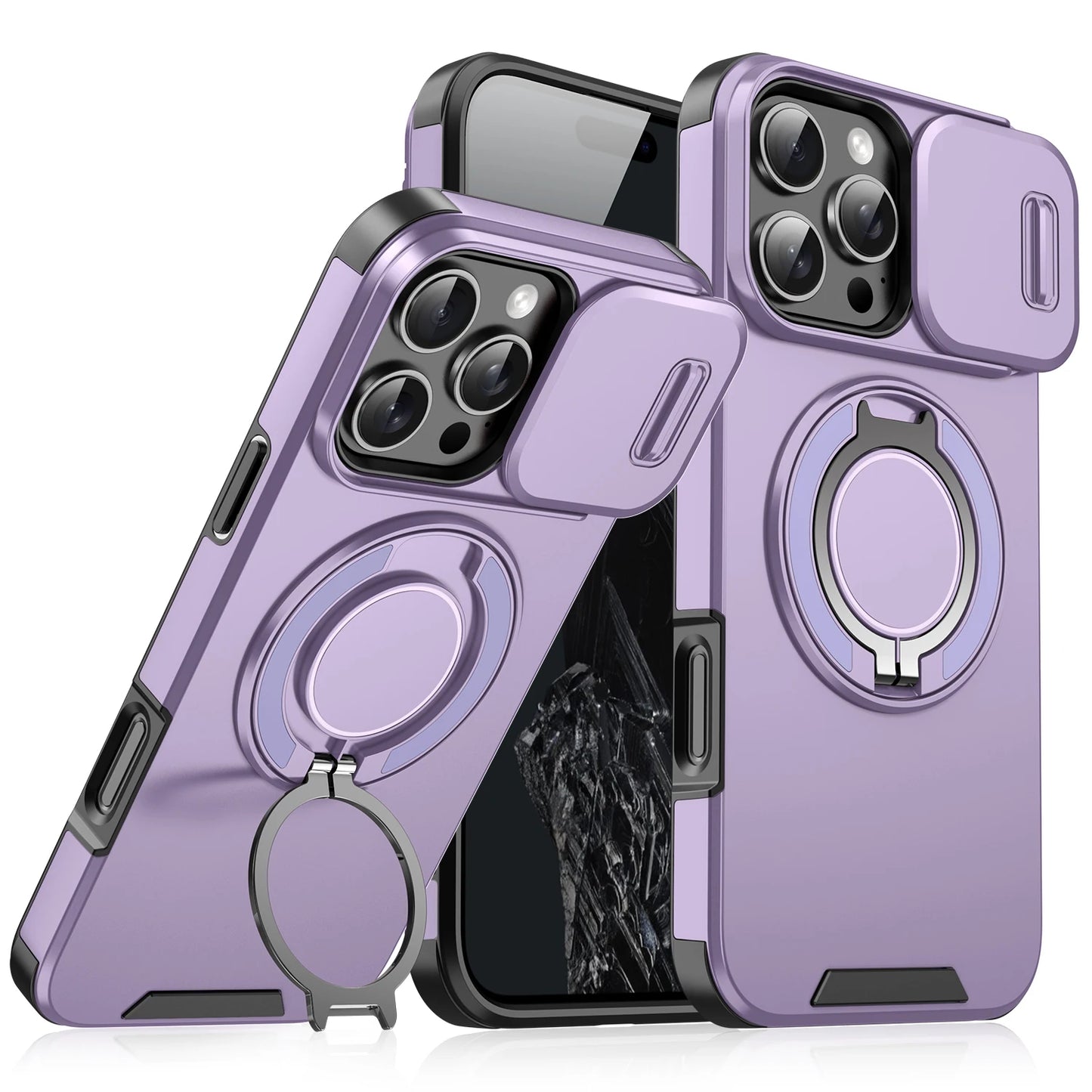 Luxury Magsafe Magnetic Wireless Charging Armor Case for iPhone