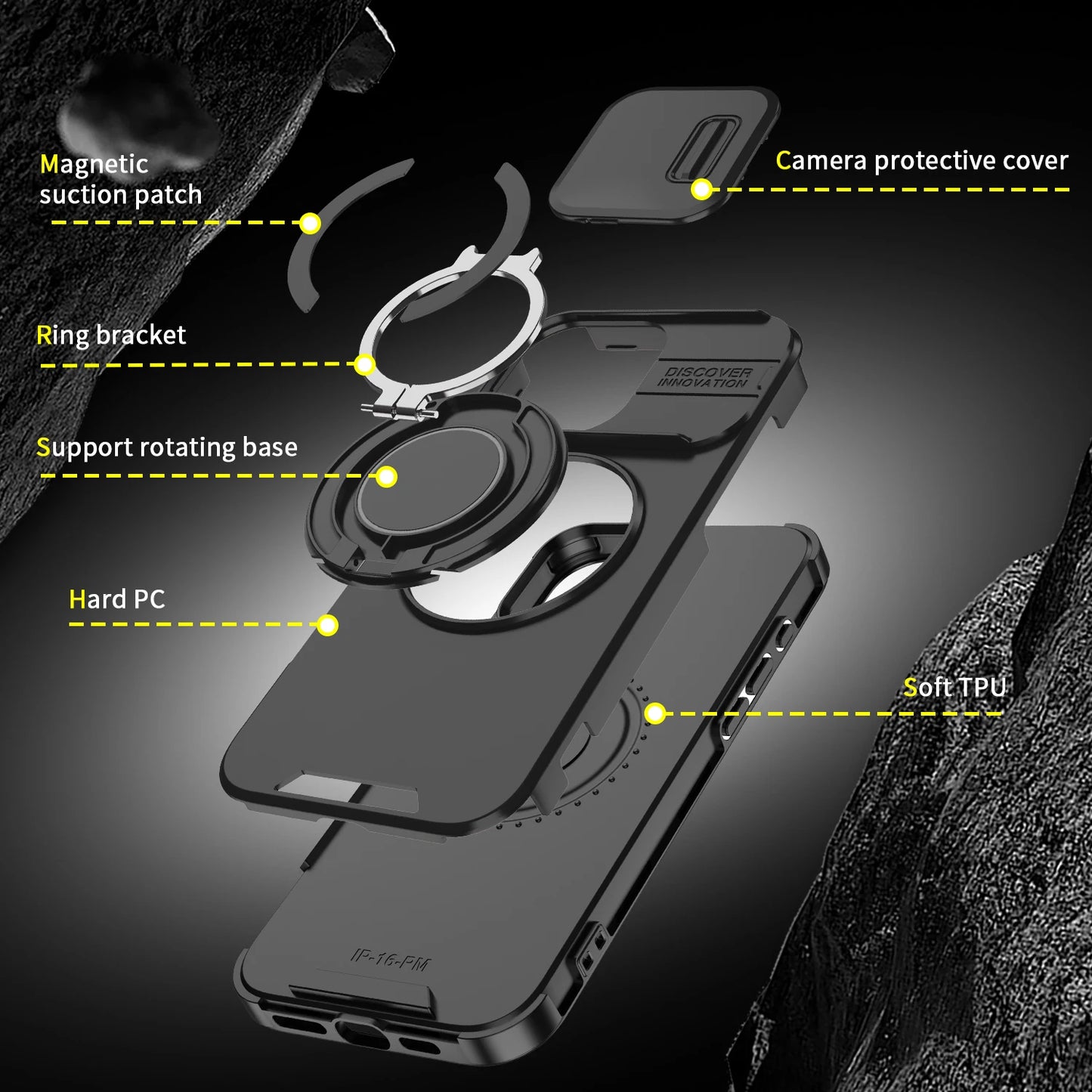 Luxury Magsafe Magnetic Wireless Charging Armor Case for iPhone
