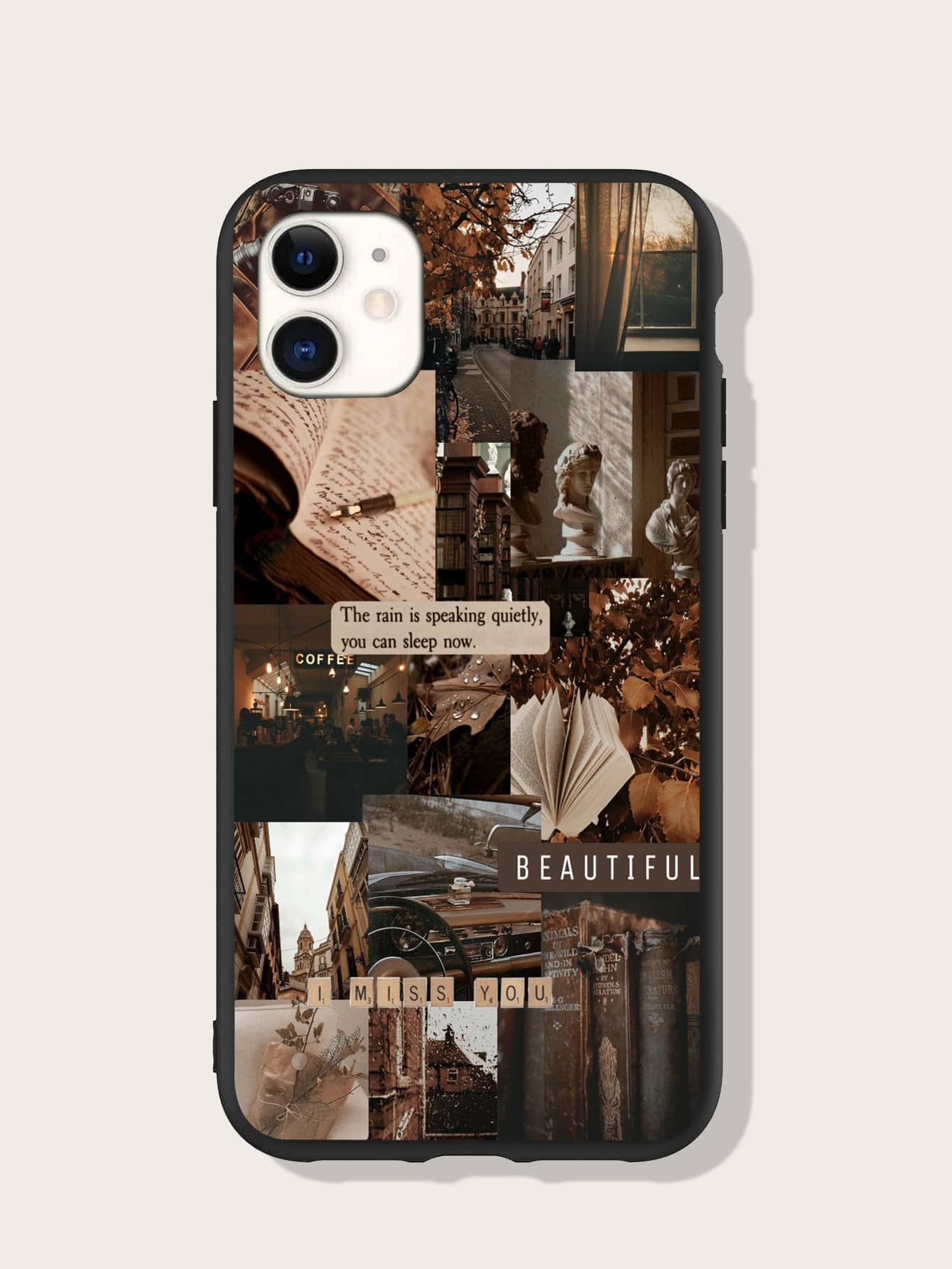 Trendy Aesthetic Collage iPhone Case - Express Your Style!