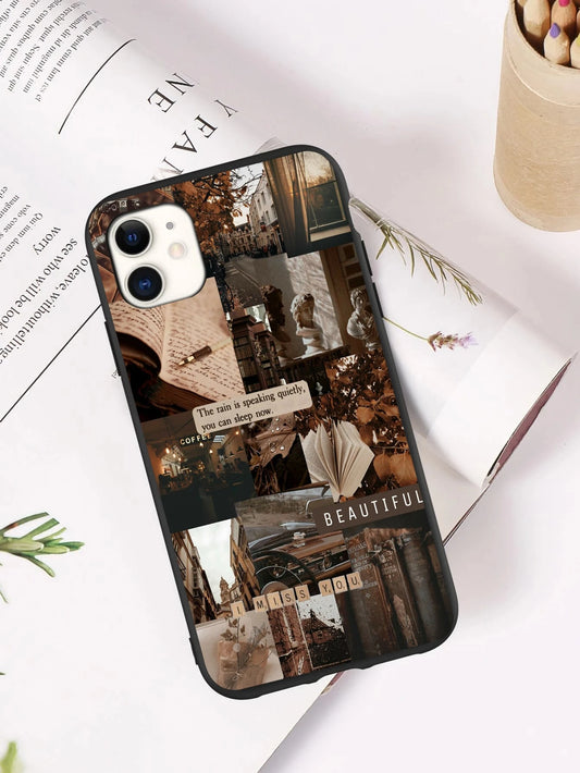 Trendy Aesthetic Collage iPhone Case - Express Your Style!
