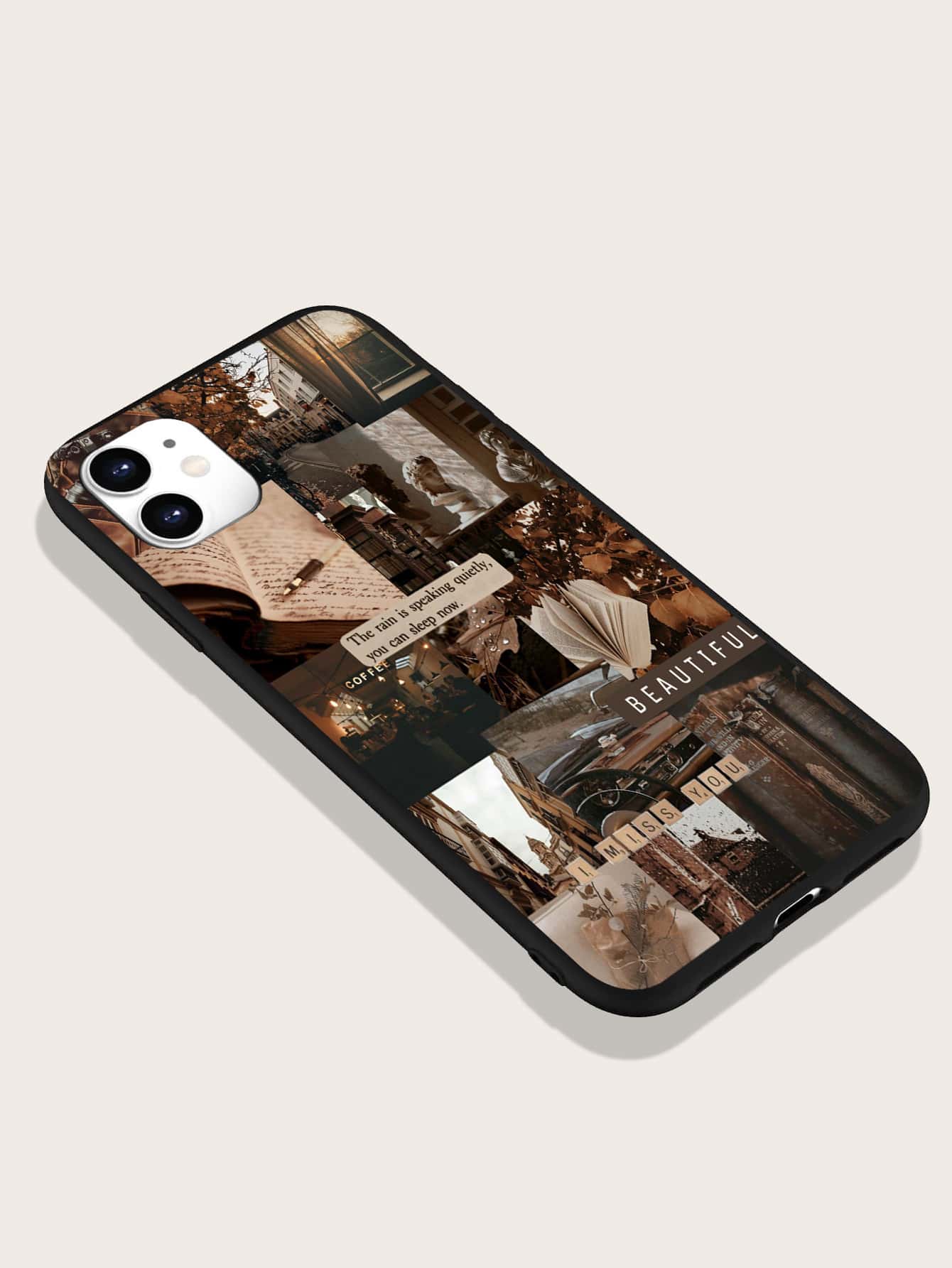 Trendy Aesthetic Collage iPhone Case - Express Your Style!