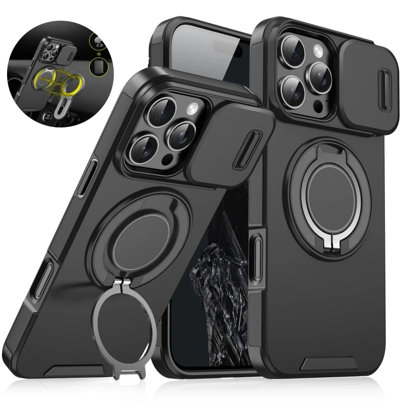 Luxury Magsafe Magnetic Wireless Charging Armor Case for iPhone 