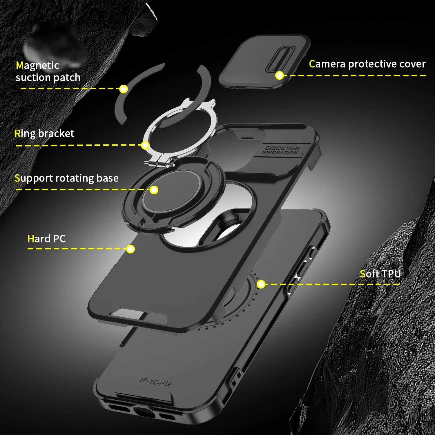 Luxury Magsafe Magnetic Wireless Charging Armor Case for iPhone 